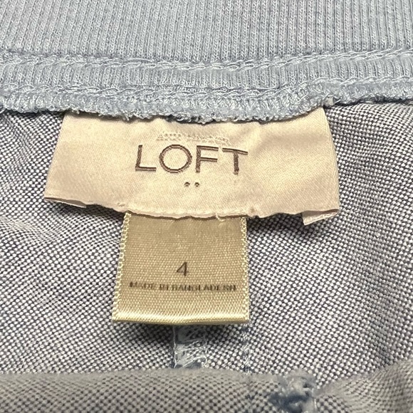 Ann Taylor’s “The Loft” Faux Blue Denim/Jean Shorts - Picture 3 of 3